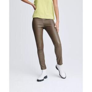 Rag & Bone Simone Leather Pant Olive Size 6